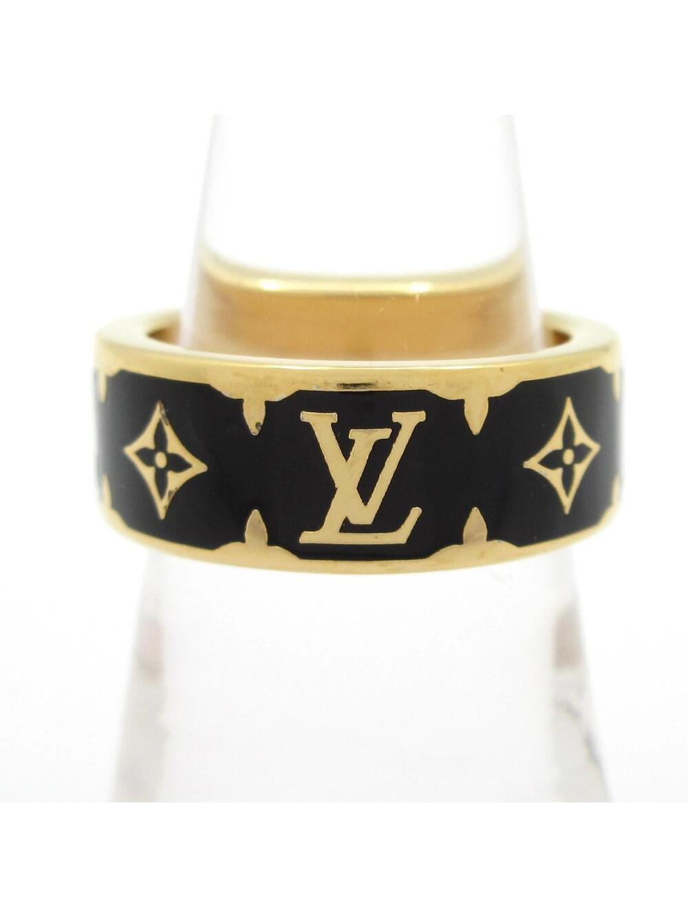Louis Vuitton Ring Nanogram Enamel Gold #376440L81B